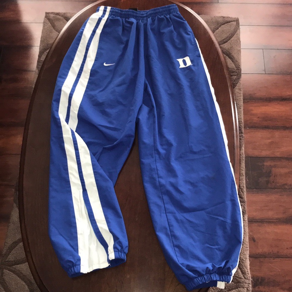 Nike Duke Basketball Zip-Up Warm-Up Pants